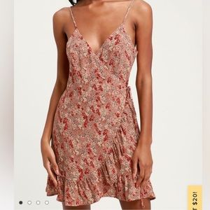 Free People Floral Wrap Dress